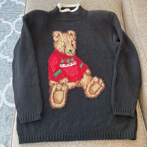 Eagles Eye Bear Sweater black Vintage